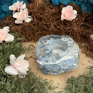 Sodalite Tea Light Candle Holder